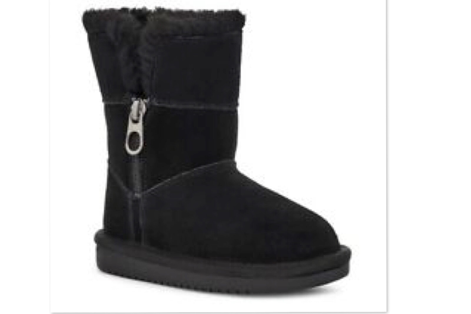 New UGG Koolaburra T Aribel Short Black Boots Little Girls SIZE 7
