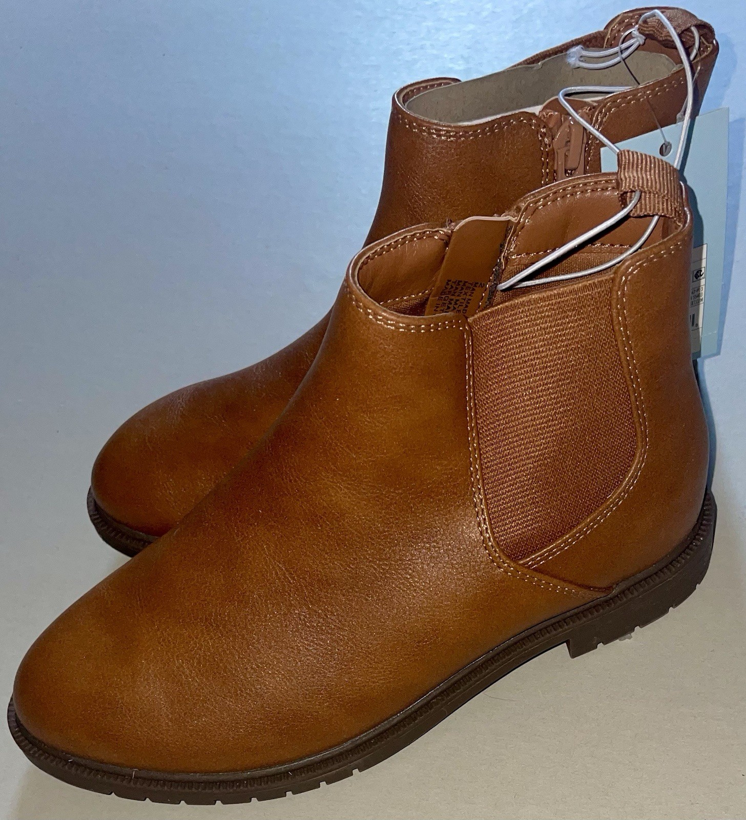 Cat and Jack Brown Girls Boots Booties 2 NEW